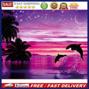 Dolphin 5D DIY Diamond Painting Kits Full Square Drill Mosaic Art Crafts Pi