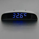 12V Car Indoor LCD Display Digital Watch Thermograph Thermograph Noncolored Clamping