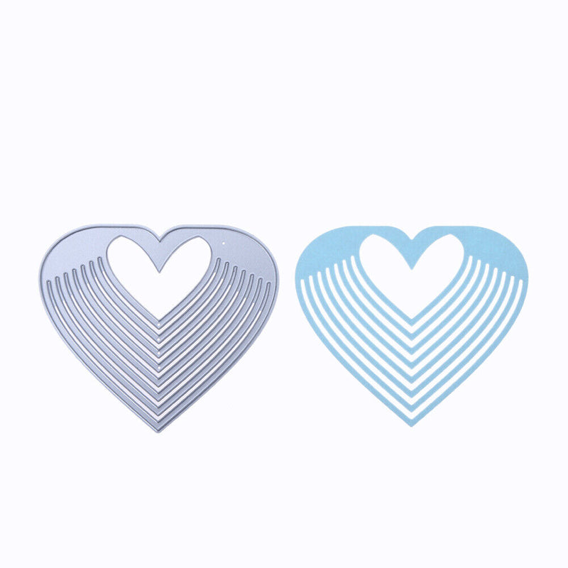 Hollow Heart DIY Metal Stencil for Scrapbook Embossing Craft Cutting Die-15