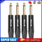 8pcs 6.35mm Mono Jack Male Plug Connector DIY Soldering Plug for Microphone