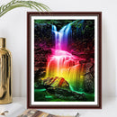 Diamond Painting Rainbow Falls Full Round Drill Picture of Rhinestone Drawing