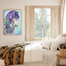 Succulents Horse 5D DIY Diamond Painting Rhinestone Full Round Drill (B4661