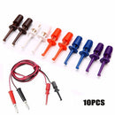 Grabbers Connector Multimeter Lead Wire Hook Clip Test Probe Electronic Testing
