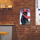 #A Pug Retro Metal Plate Tin Sign Plaque Wall Home Decor Iron Painting Accesso