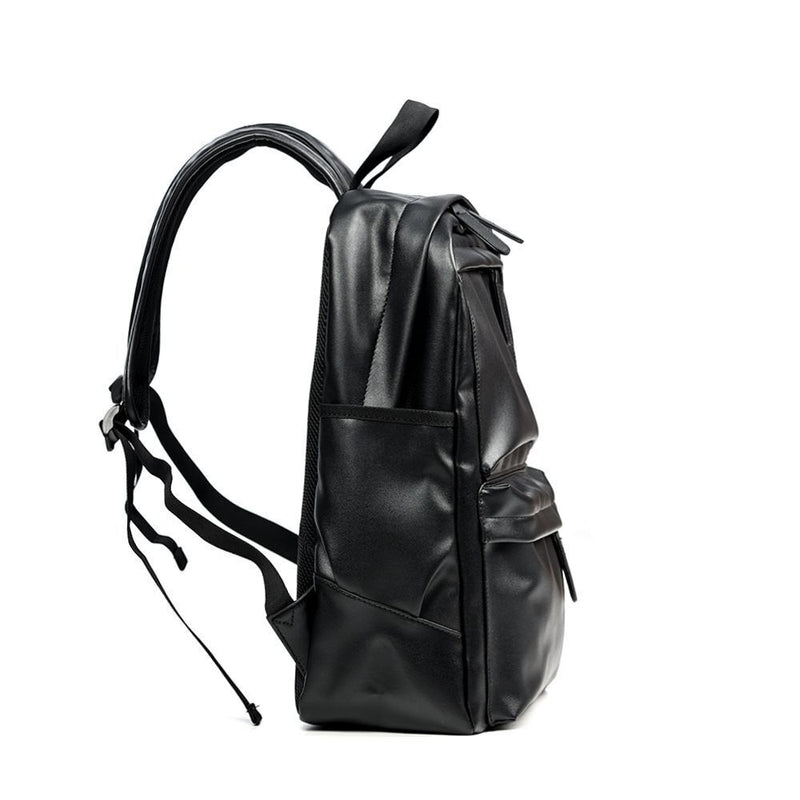 Women Men Travel Large School Bag Leather Rucksack Laptop Backpack