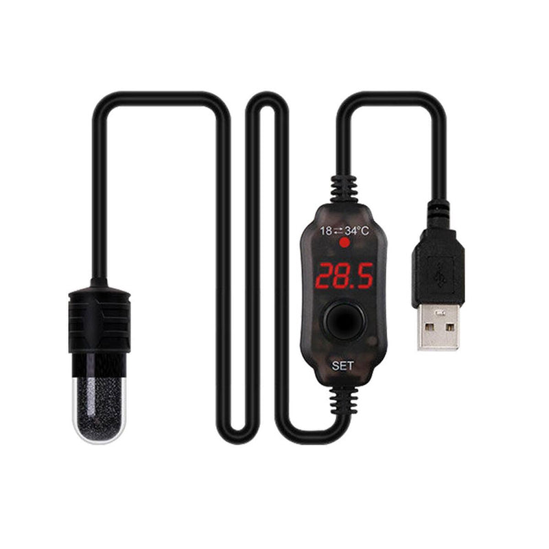1*Mini Aquarium Fish Tank Heater USB Heating Rod Thermostat Heater Submersible~