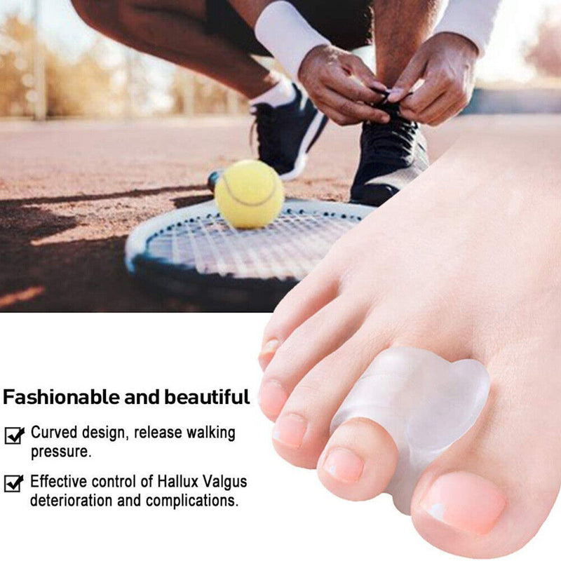 2pcs SEBS Toe Separator Split Ring Pad Overlap Thumb Hallux Valgus Correcti