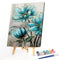 Blue Flowers Paint By Numbers Kit DIY Art Frameless Picture On Canvas (A)