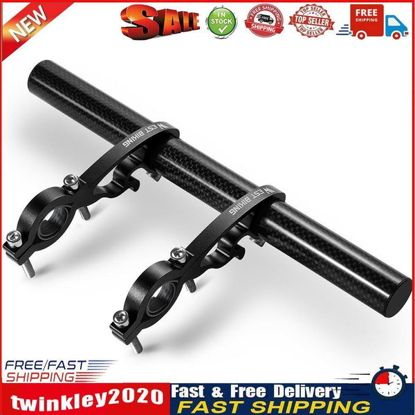 WEST BIKING Bike Handlebar Extension Phone Holder Bracket (Carbon Fiber) Newly