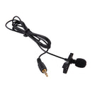 Clip-on Lapel Microphone Wired Condenser Link To Smartphone Hands-free Mike