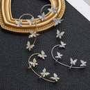 No Pierced Women Men Non Piercing Tragus Earrings Rhinestones Ear Cuff Ear Wrap