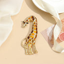 Gift Suit Accessories Women Jewelry Enamel Animal Brooch Pin Giraffe Brooch