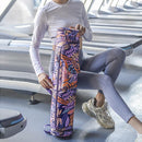 3pcs Printed Yoga Mat Pilates Fitness Sports Exercise Pad Carry Backpack