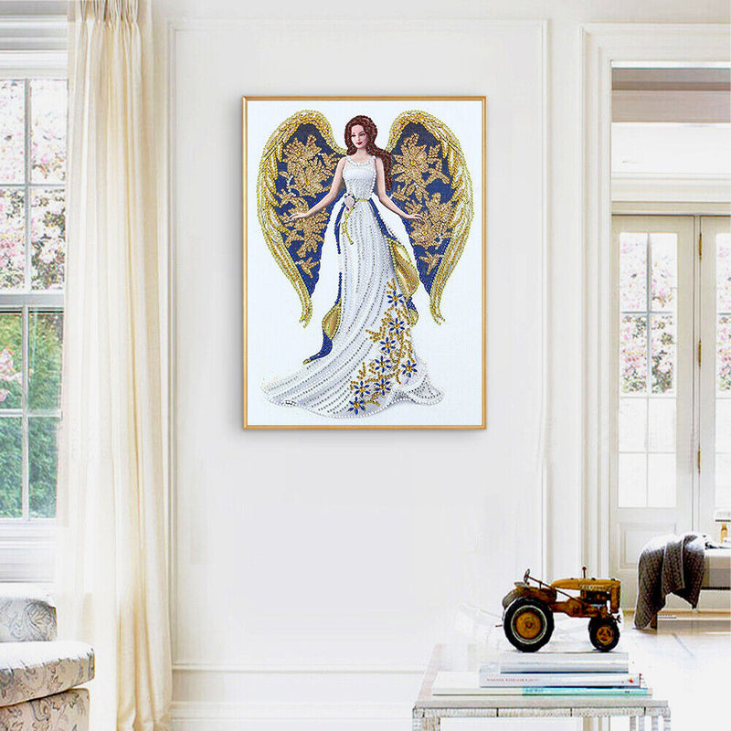 5D Girl Dream Diamond Painting Luminous Special Shape Partial Drill V048 Newly