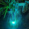 Solar Waterfall Fountain Pool Fish Pond Water Pump Outdoor Garden Decor (C)