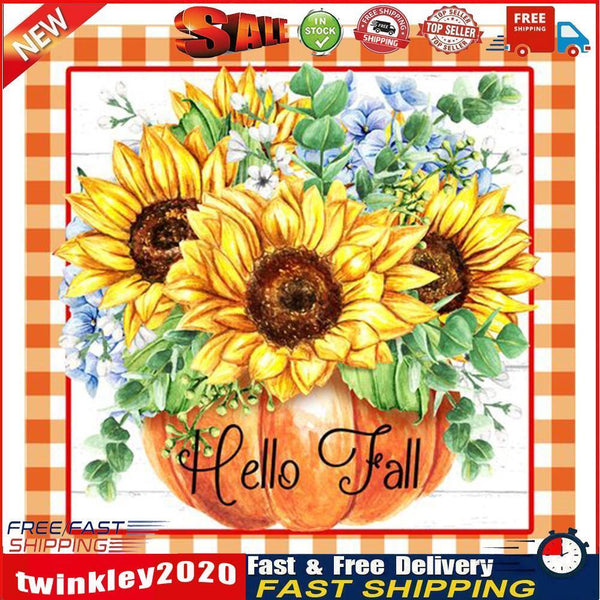 Diamond Painting 5D DIY Sunflower Full Round Drill Rhinestone Picture Kit Newly
