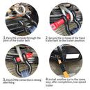 16ftx2in 5 Tons Heavy Duty Car Road Recovery Tow Strap Towing Rope Orange Newly