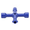 Multi-function Universal Cross Key Wrench for Electric Control Cabinet Door