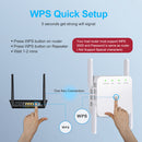 2.4+5G Dual Band Wireless Extender Repeater 1200M WiFi Booster Amplifier UK Plug