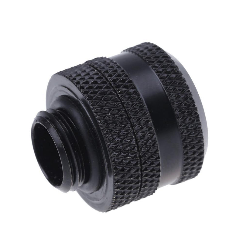 G1/4 Brass Connector for 14mm OD PC Water Cooling System Tubes(Black)