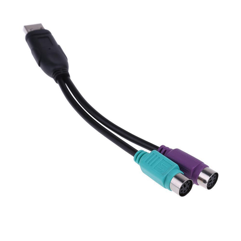 USB to PS2 Cable Male to Female PS/2 Adapter Converter Extension Cable