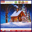 5D DIY House Scenery Diamond Painting Full Round Drill Rhinestone Decor Craft