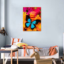 5D Crystal Diamond Painting Blue Butterfly Full Round Mosaic Kit Home Decor
