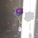 Diamond Drill Rainbow Collection Hang Crystal Prisms Wind Chime (Rose) Newly