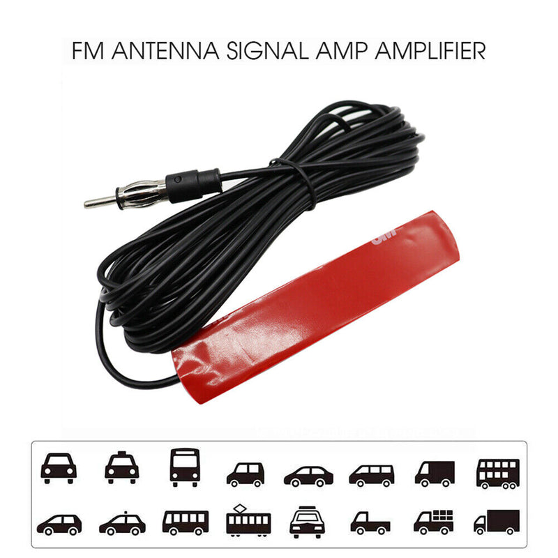 Universal Car FM Antenna Signal Amp Amplifier Booster Signal Enhance Device