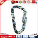 Fast Hang Buckle D-Ring Keychain Clip Safety Lock Climbing Carabiner (C)