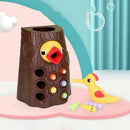 Magnetic Woodpecker Catching Worms Feeding Toys Game Set Montessori (A)