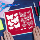 Silicone Butterfly Seal DIY Stamping Scrapbook Paper Cut Album Tool (C) Newly