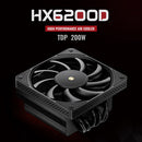HX6200D Radiator 6 Heatpipe CPU Cooler Fan for Intel LGA 1700 1200 (Black) Newly