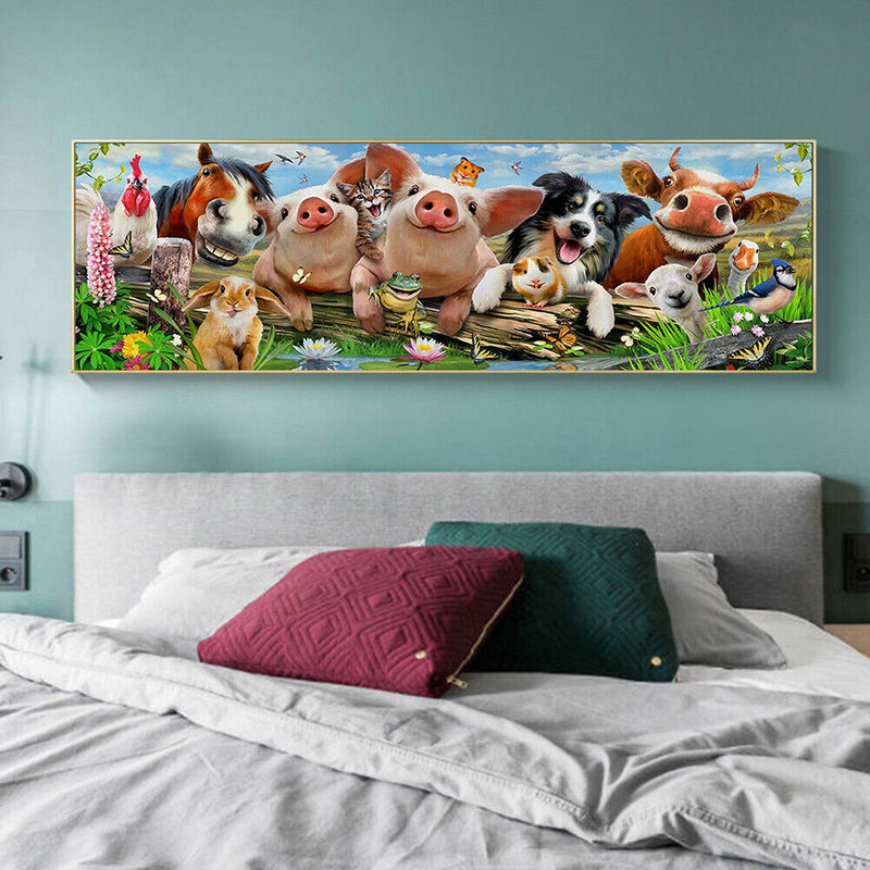 Cross Stitch Kits 11CT Stamped DIY Animal Full Embroider Embroidery Craft