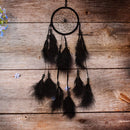 Bead Dream Catcher Black Feather Crafts Handmade Home Hanging Gifts