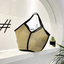 Casual Straw Women Shoulder Bags Woven Handbag Handmade Summer Beach Travel Tote