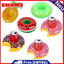 6pcs Summer Beach Coaster Inflatable Drink Holder Float Donuts Fruit Cup Holders