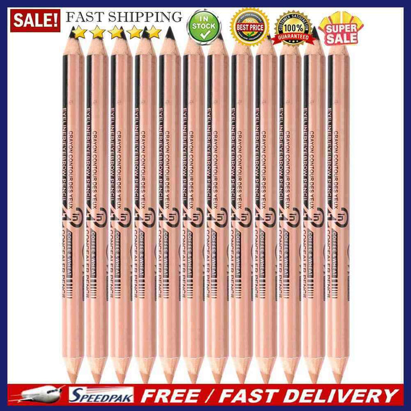 3 Color Double Head Eyeliner Waterproof Eye Brow Pen Make Up Cosmetic (03