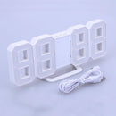 Digital LED Table Clock 24 or 12-Hour Display Alarm Snooze 8888 Display