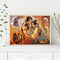 Native Wolf Oil Paint by Numbers Hand Painted Frameless Picture Home Ornament