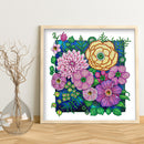5D DIY Diamond Painting Flower Partial Drill Rhinestone Mosaic Art Picture Ki