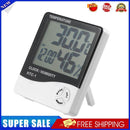 HTC-1 Large LCD Digital Indoor Hygrometer Room Thermometer with Alarm Clock