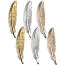 Leaf shape Page markers Book darts Metal Feather Students Stationery Bookmark