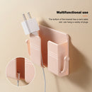 Wall Phone Holder - 5-Piece Self-Adhesive Wall Mounted Phone Holder with Hooks