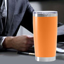 Thermal Car Mug Cup Stainless Coffee Vacuum Insulated Water Bottle (Orange)
