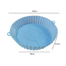 Silicone Air Fryer Pad Safety Baking Accessories for Oven Steamer Cooker (Blue)