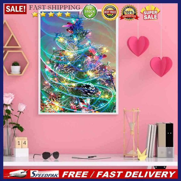 5D DIY Christmas Tree Diamond Painting Kits Full Square Drill Wall Decor Crafts