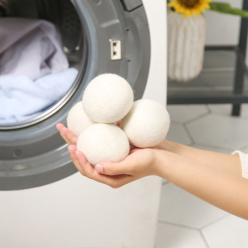 Reusable Wool Dryer Balls Softener Laundry Washing Machine Fleece Dry (3cm)