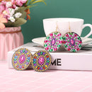 DIY Diamond Painting Mandala Patterns Stud Earrings for Women (RZ003) Newly