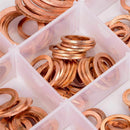 Car Engine Crush Washers Set Solid Copper Washer Flat Gasket Seal Ring